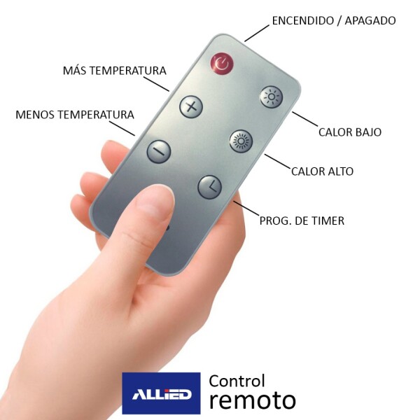 Caloventilador De Pared Allied Al-ht60000 CONVECTOR DE PARED ALLIED 2000W HT6000