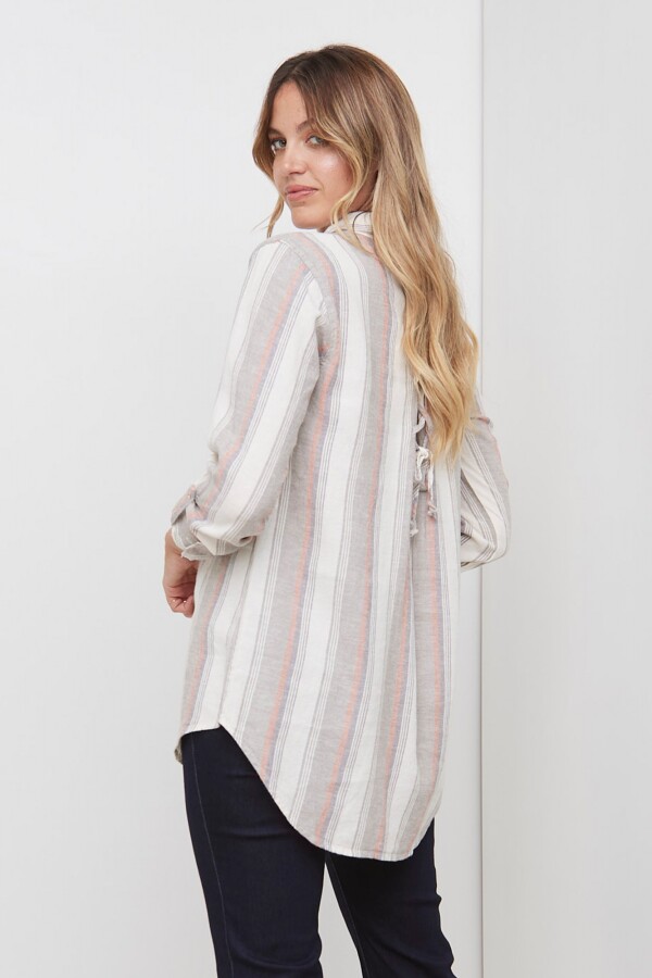 Camisola Lino MULTI/BEIGE