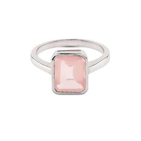 Anillo Burkina Cuarzo Rosa - Plata 925 Anillo Burkina Cuarzo Rosa - Plata 925