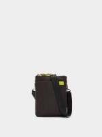 Bolso Bandolera Doble De Nylon marron