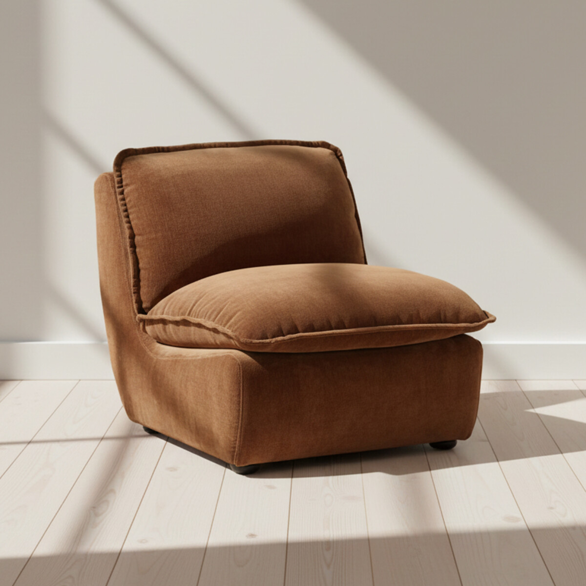 SOFÁ INDIVIDUAL - TELA-PREMIUM MARRON SISAI CACAO 