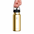 32 oz Wide Mouth with Flex Straw Cap Gold