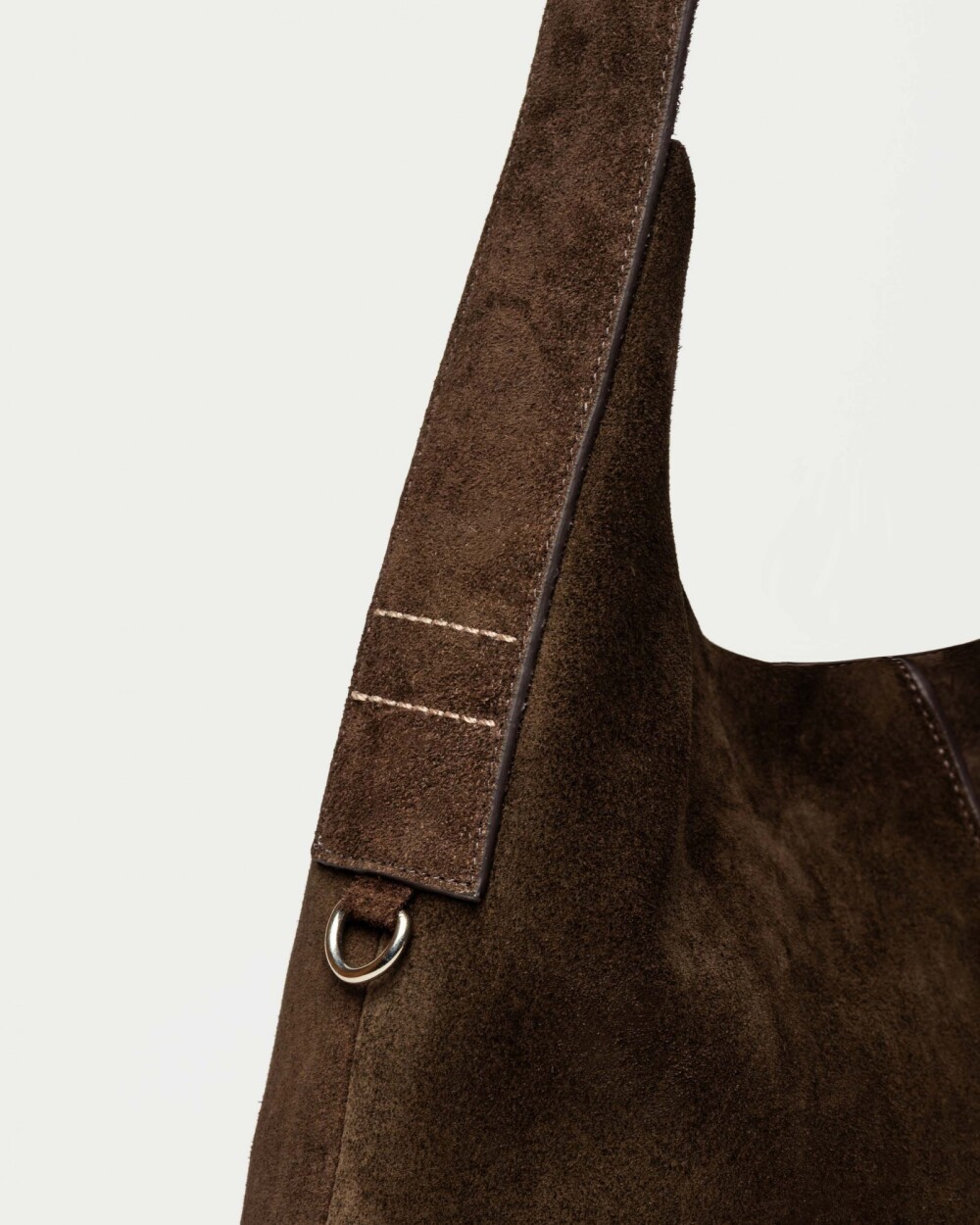 Bolso Tanner en cuero gamuza Chocolate