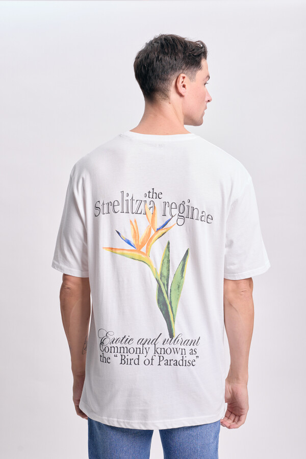 Remera oversize Botanico Blanco