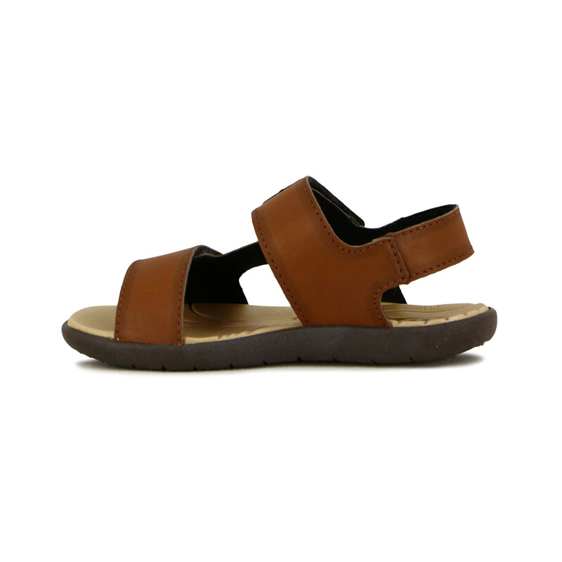 Country Itapua Sandalia Casual Tiras Ancha C/velcro Castaño-cafe