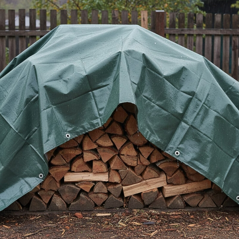 Lona 3x4 Impermeable con ojales VERDE OSCURO