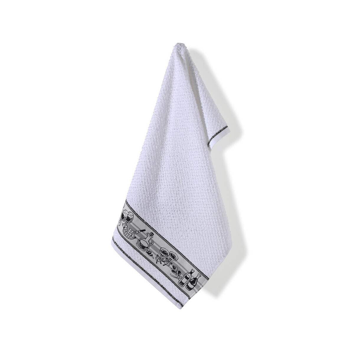 Repasador Dohler Jacquard Bord Vida 45 cm x 70 cm - vino 