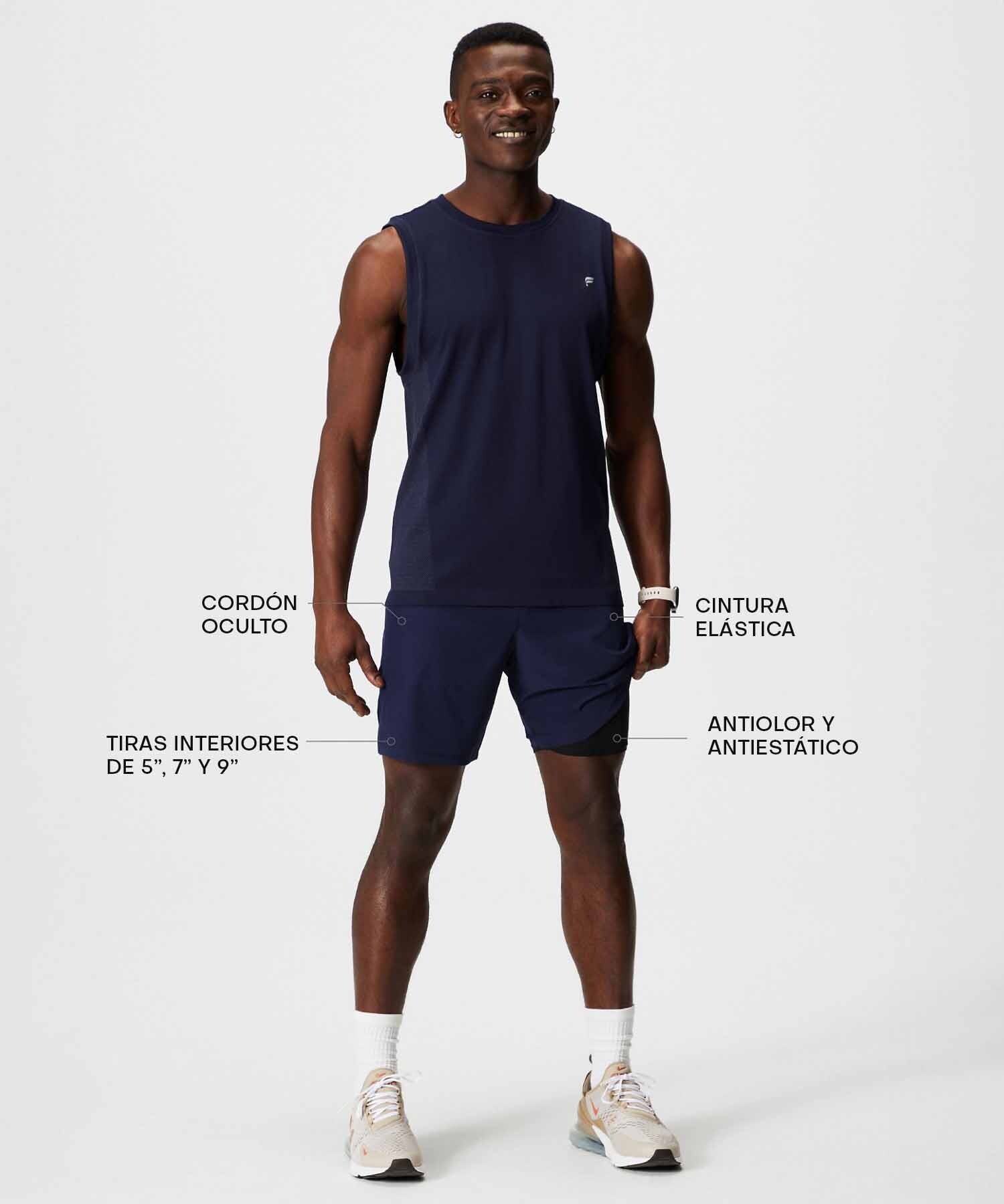 Short Con Malla The Fundamental Short II Lined 7" Hombre Deep Navy