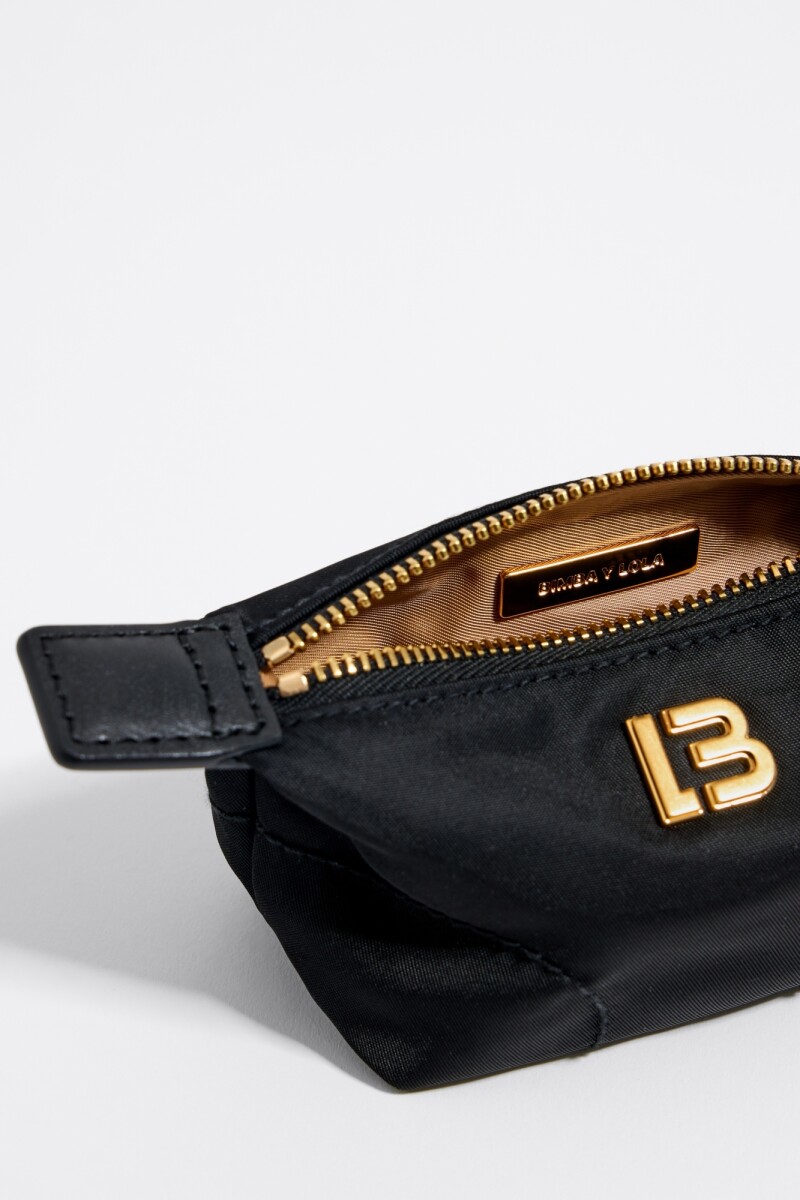 MONEDERO TRAPECIO MINI NYLON Negro