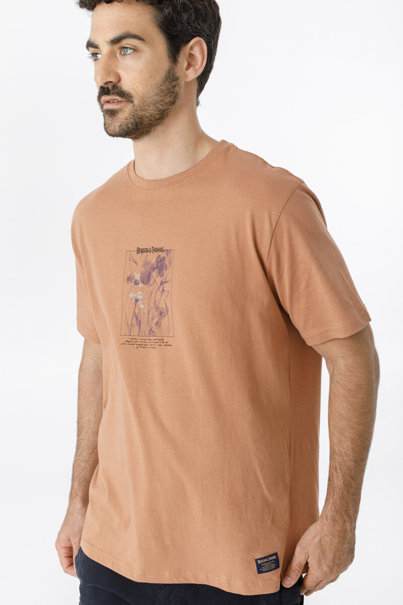 T-SHIRT JARDIN - OCRE 