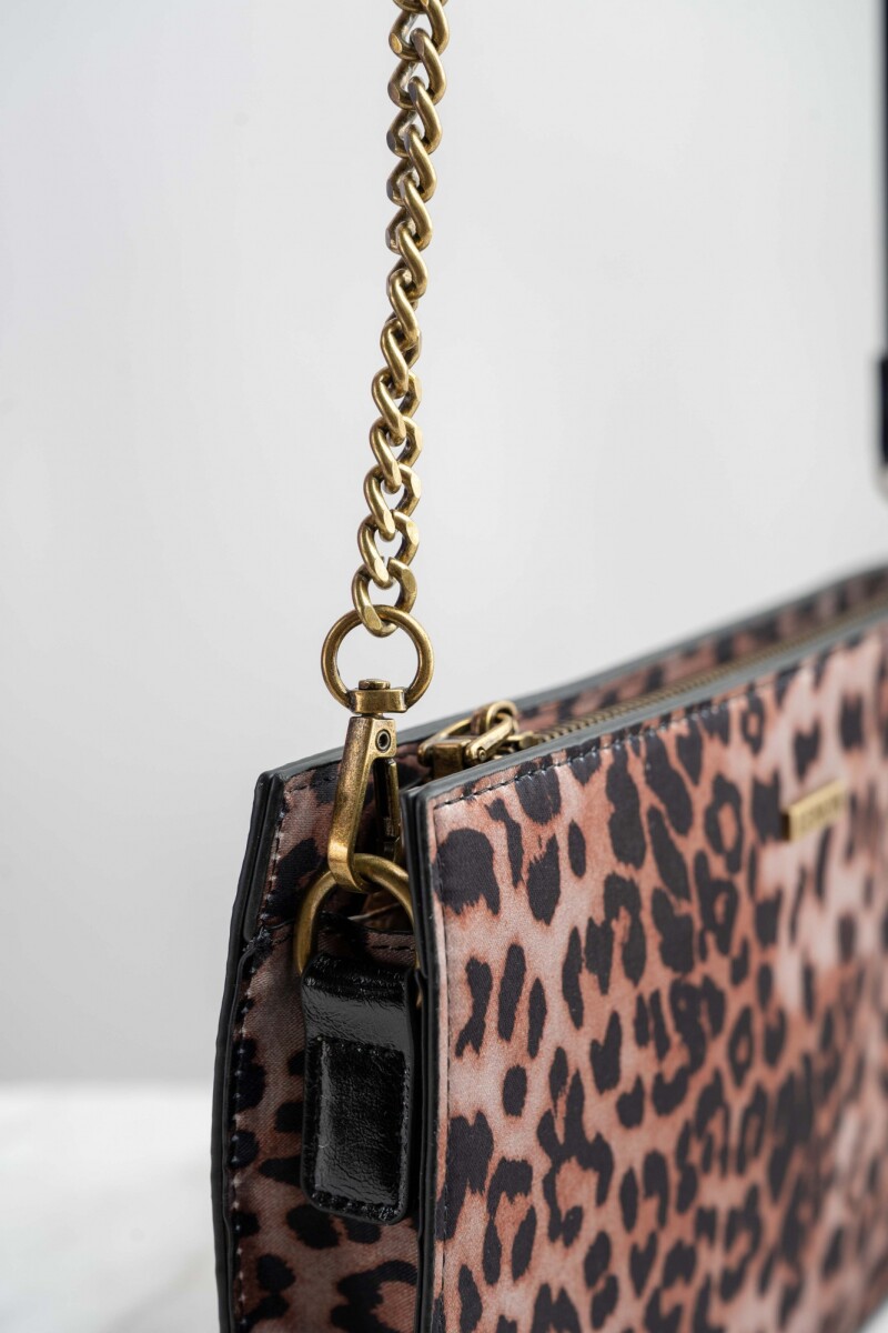 Cartera Animal Print Camel