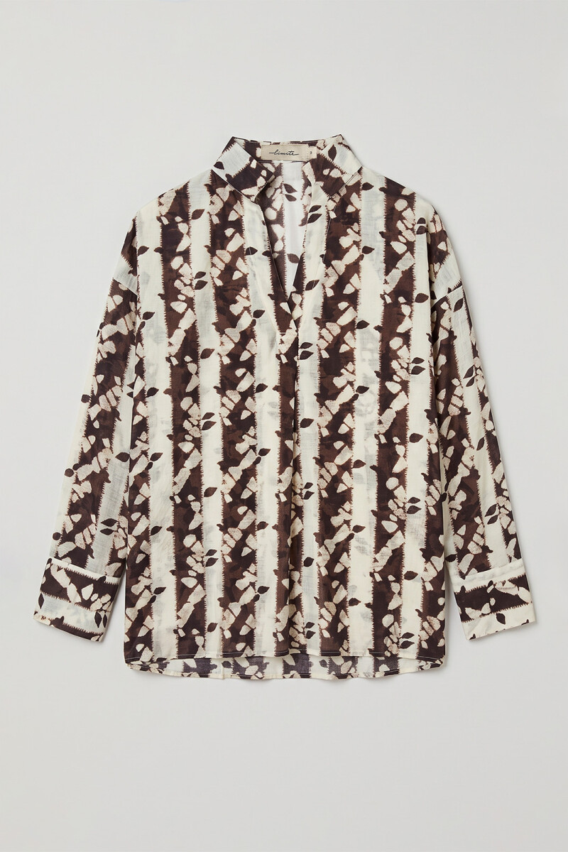 BLUSA HANNA ROCIO MARRON
