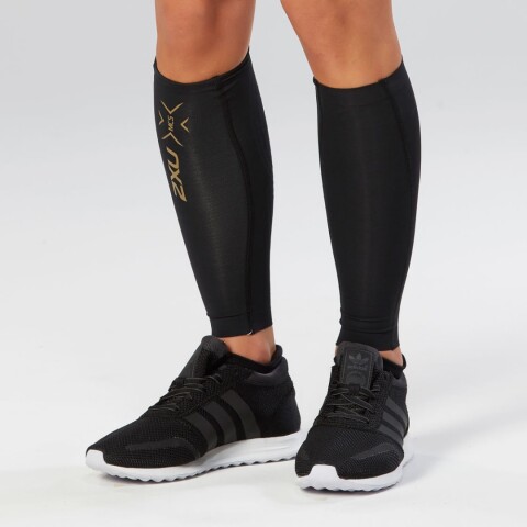 Light Speed compression Calf Guards - Unisex Black/gold