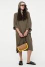 VESTIDO HOODIE Verde Militar