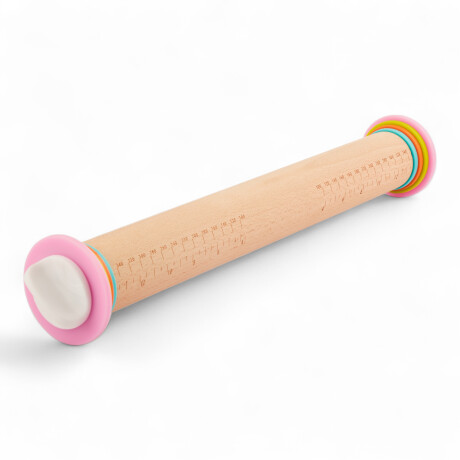 Palote Rodillo Altura Ajustable 43 cm Madera Sin Color