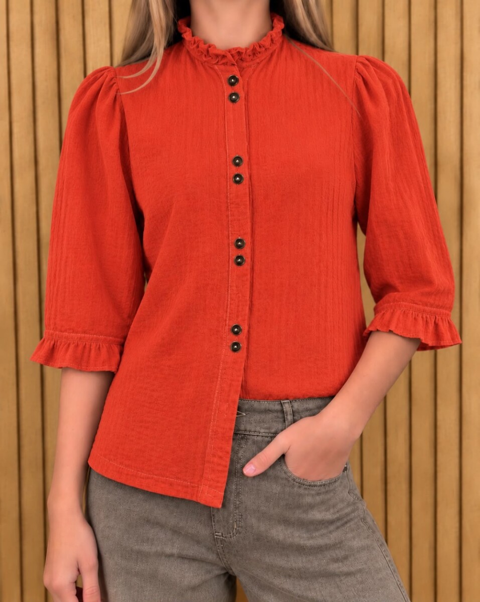 Camisa Carlita Volados - Naranja 
