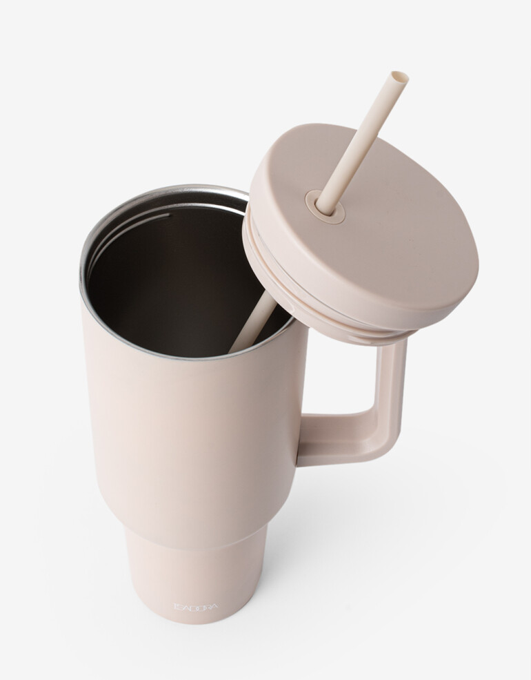 Artículos cocina Vasos Vaso Metálico Con Asa - Rosa Claro