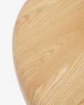 Mesa redonda Mailen en chapa de fresno con acabado natural Ø 120 cm