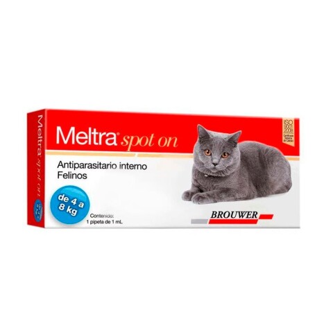 MELTRA SOPOT ON ANTIPARASITARIO INTERNO EN FORMA DE PIPETA PARA GATOS DE 4 A 8 KG MELTRA SOPOT ON ANTIPARASITARIO INTERNO EN FORMA DE PIPETA PARA GATOS DE 4 A 8 KG