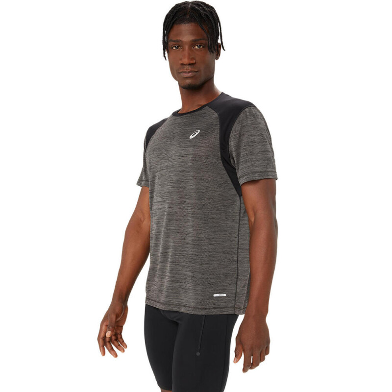 Polo Running Road SS Top Hombre Performance Black