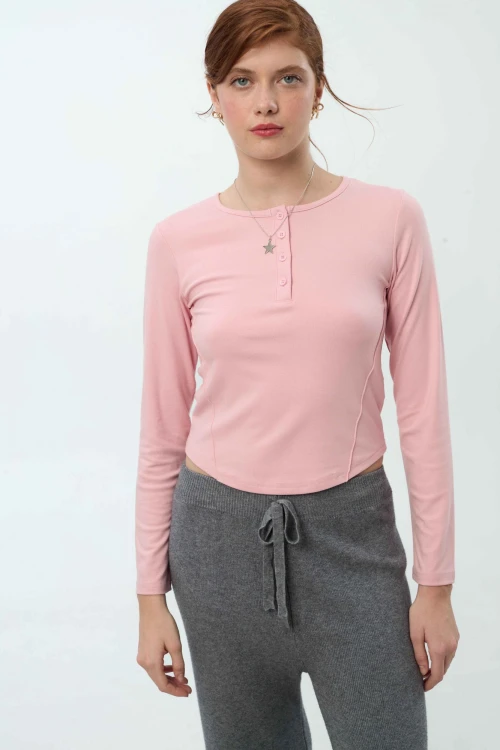 Remera Claus Rosado