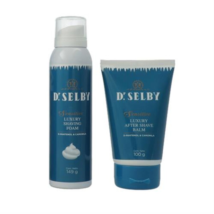 Pack Espuma de Afeitar + Bálsamo Sensitive – Dr. Selby Pack Espuma de Afeitar + Bálsamo Sensitive – Dr. Selby
