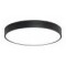 Luminaria Plafon Led Circular 30cm Metal Iluminacion Luz Negro