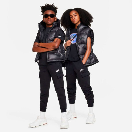 Pantalón Largo Nike Sportswear Club Fleece Cargo de Niños negro