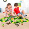 Juguete pista dinosaurio para armar con vehículos y 275 piezas Juguete pista dinosaurio para armar con vehículos y 275 piezas