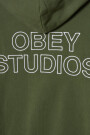 OBEY STUDIOS FADED HOOD Verde