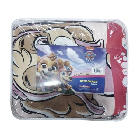 Acolchado Nickelodeon Infantil 1 Plaza Paw Patrol Coral Acolchado Nickelodeon Infantil 1 Plaza Paw Patrol Coral