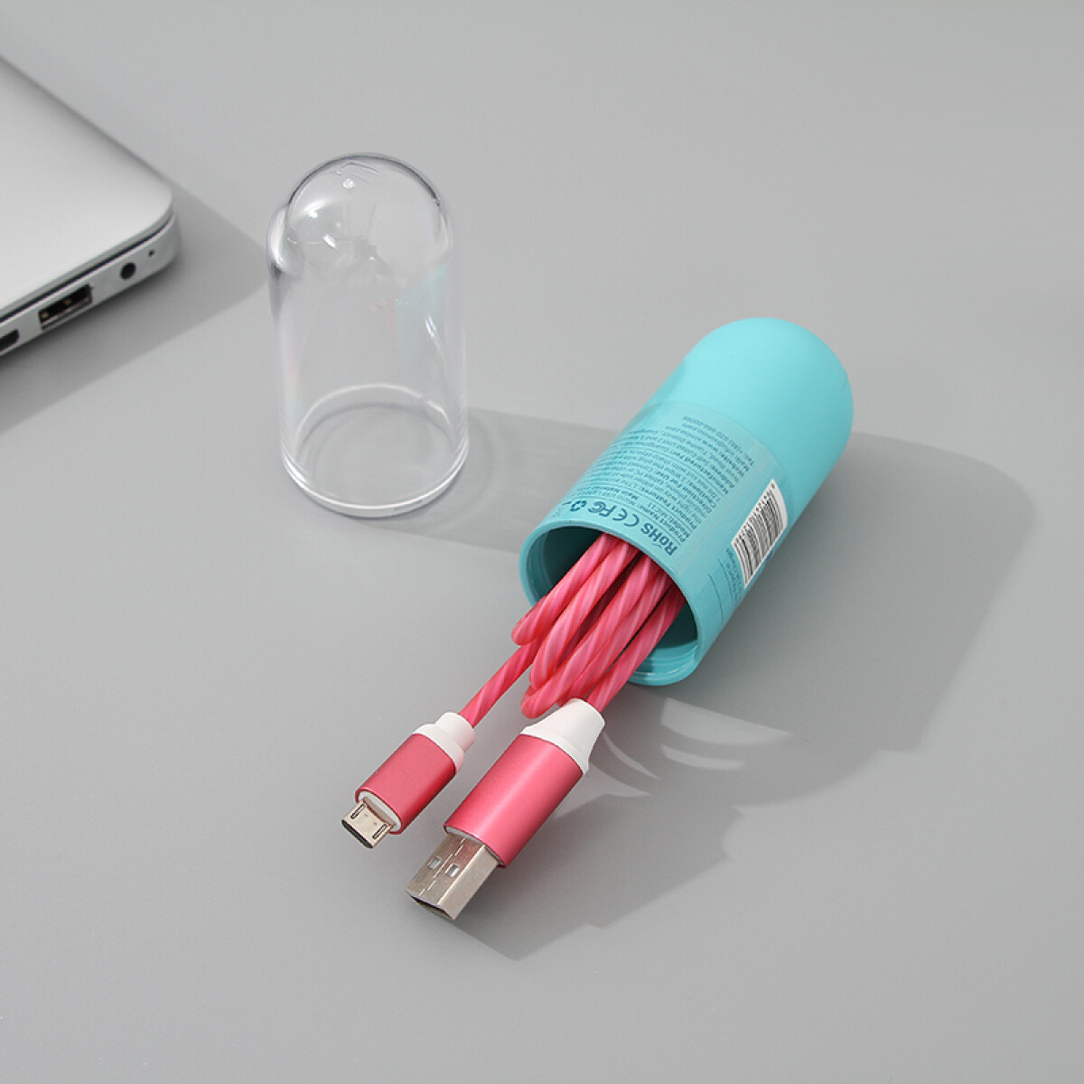 Cable De Carga Micro Usb (rosa) (1 M) - Unica 