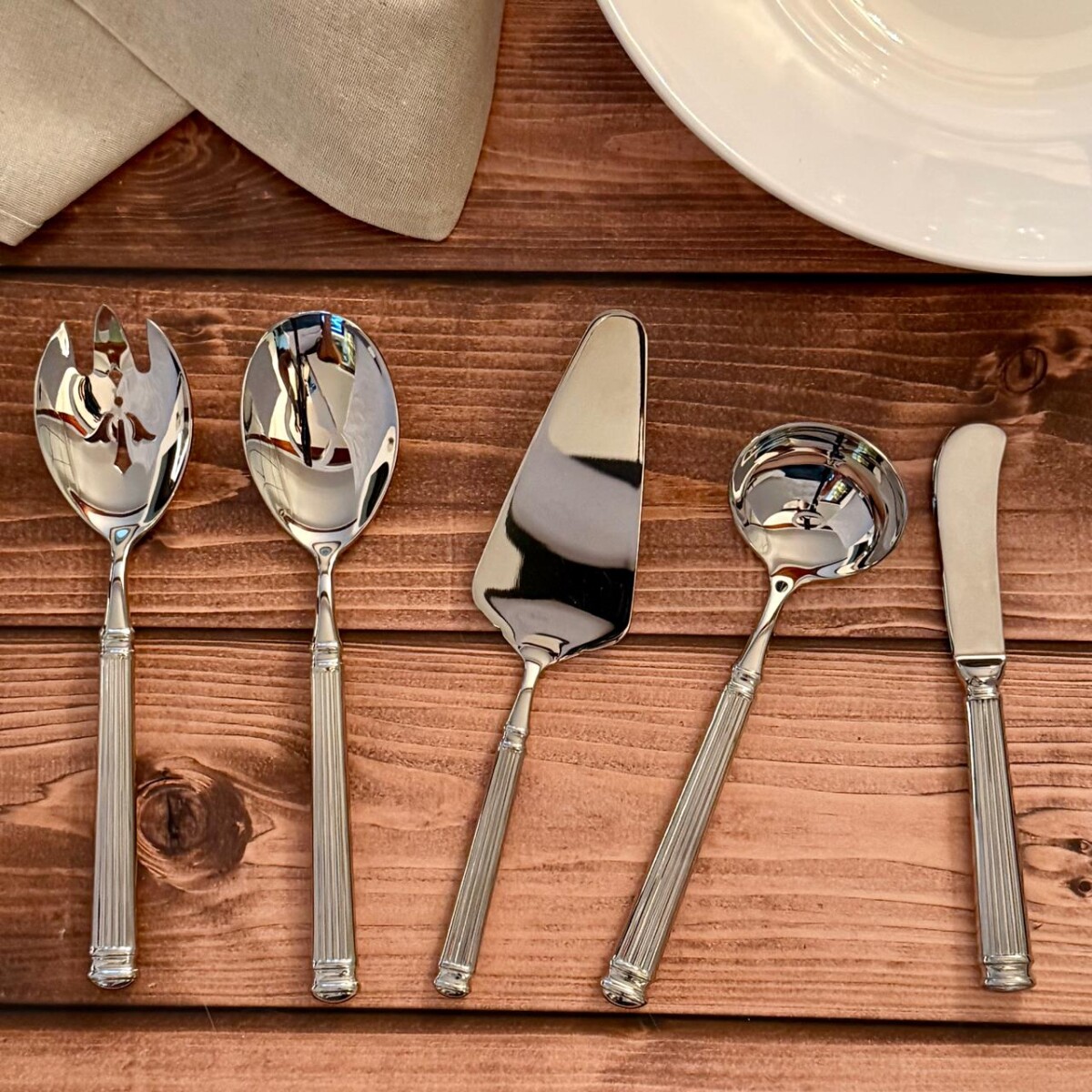 Juego de Utensilio Acero Inoxidable para Servir 