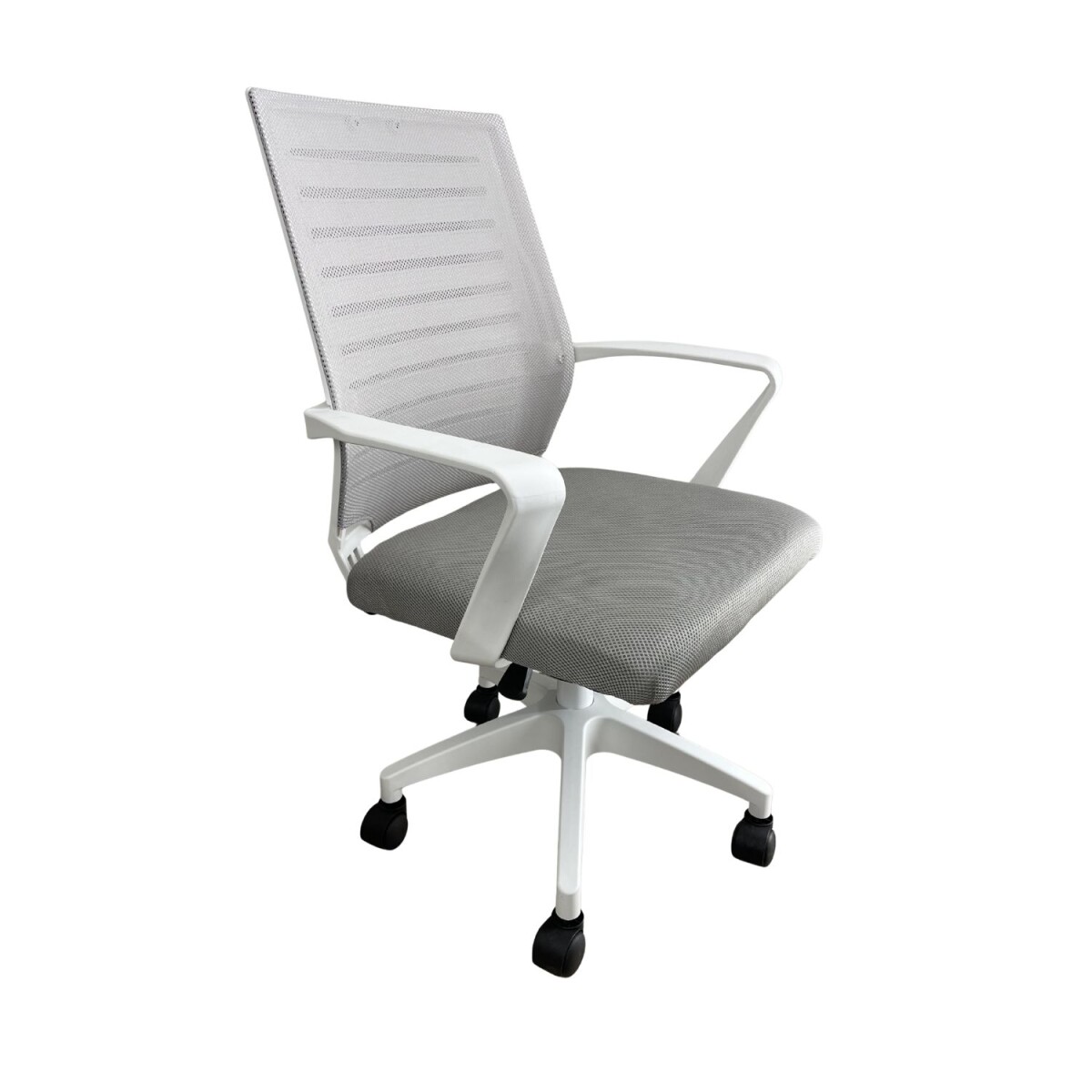 Silla Oficina Daena Ergonomica Giratoria Respaldo Completo - Gris 