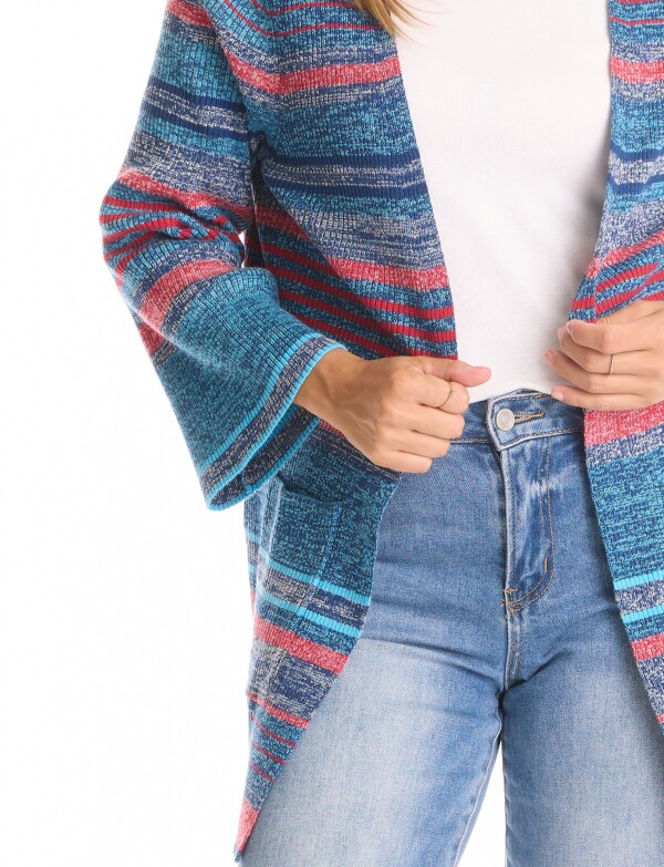 Cardigan Lineas AZUL/MULTI