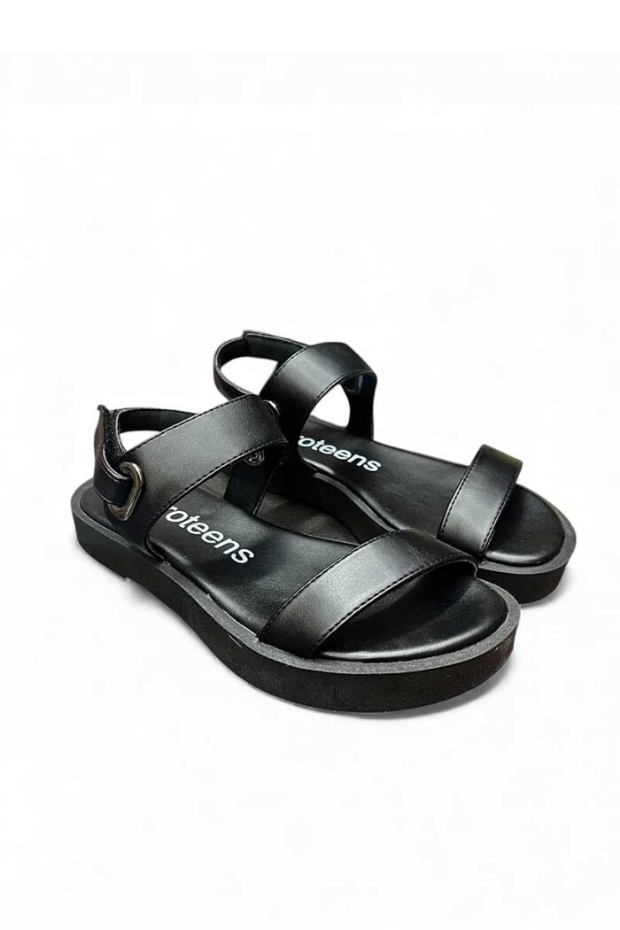 SANDALIA EURO ROMANA BAJA 214 Negro
