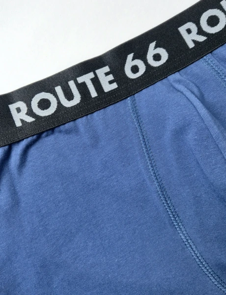 Boxer de algodon con lycra liso Fresh Azul