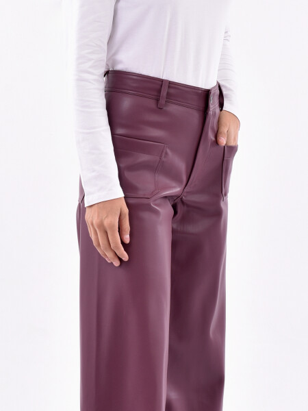 PANTALON MORA BORDEAUX