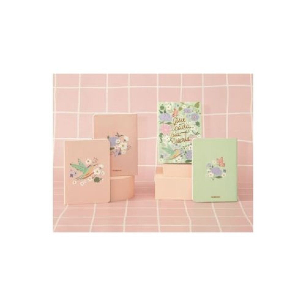 Libreta Apa La Papa Pack X 2 Flores 