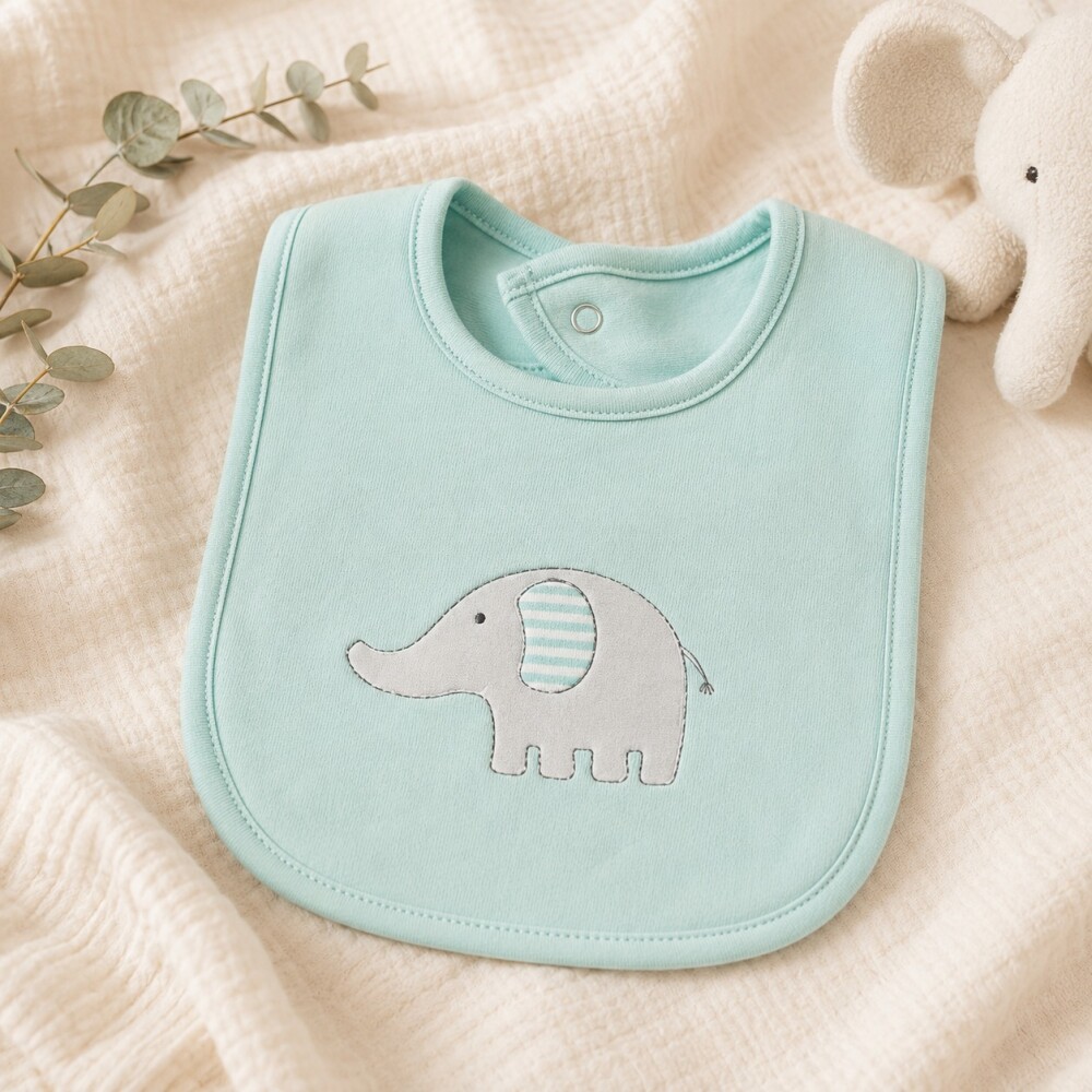 Baberos x5 hudson baby elefante