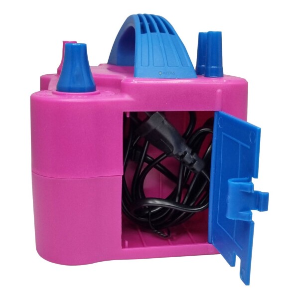 Maquina Inflador Globos Compresor 2 Injectores Cumpleaños Color Variante Rosado