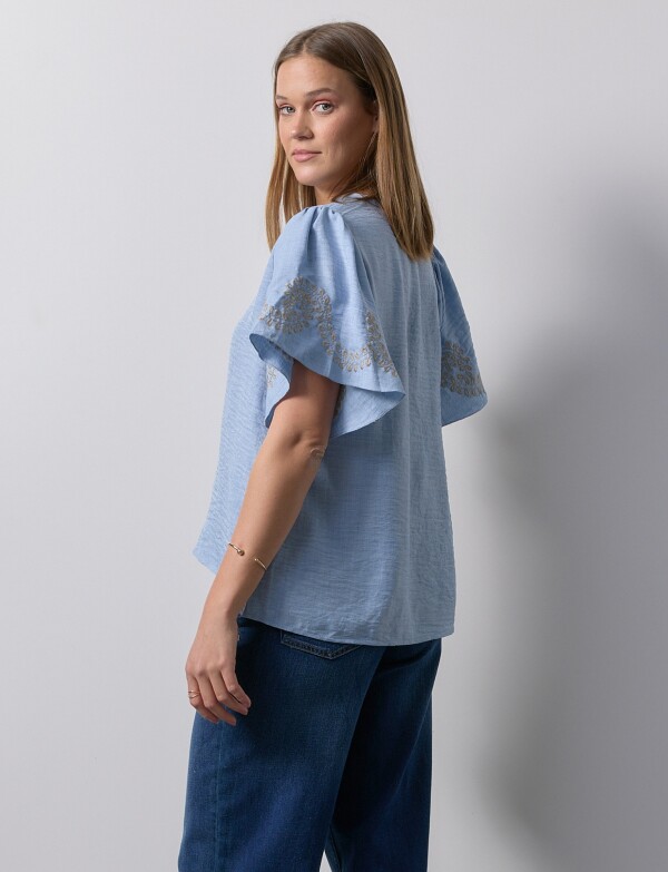 Blusa Manga Bordado CELESTE