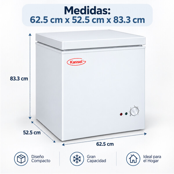 Freezer Horizontal 150l Clase A Ks-fz150f FREEZER KASSEL 150L KS-FZ150F