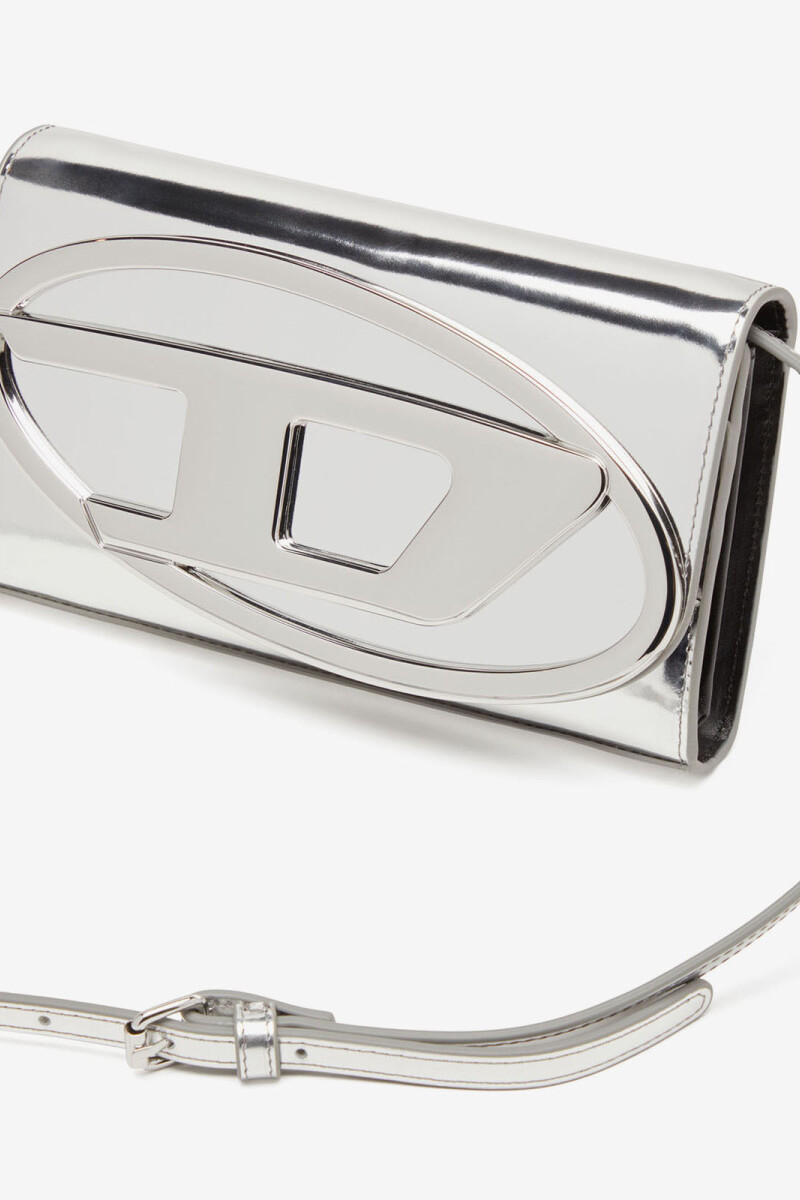 BILLETERA / MINIBOLSO 1DR CUER Plata