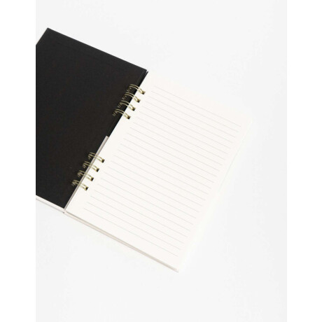 Cuaderno A5 Anillado De Tapa Dura Con Estampa Colorblock Combinacion Tricolor