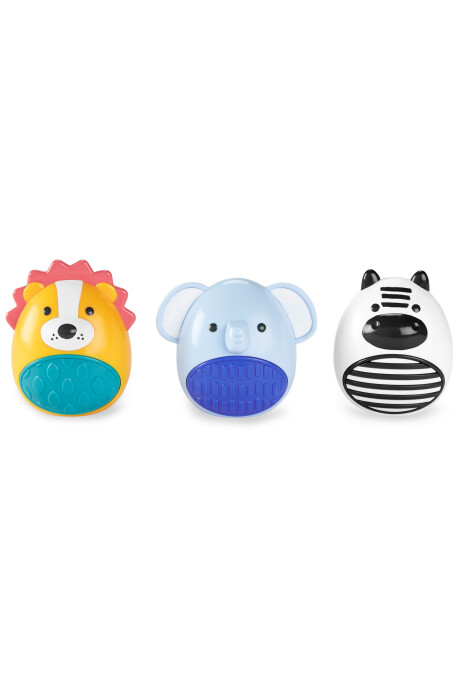 Set tres sonajeros, diseño animales Sin color