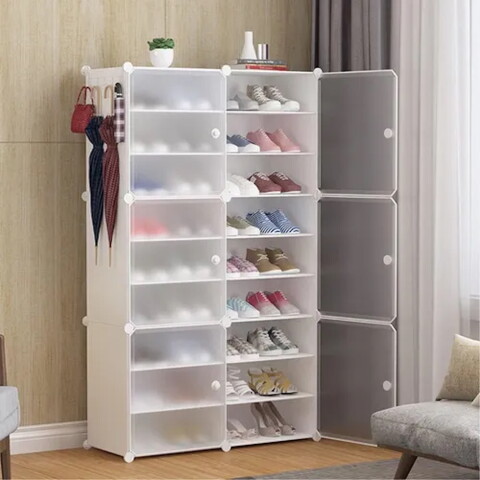 Armario Organizador de Zapatos IMBACK IBK-PLC002 | 6 Puertas, Modular, Resistente y Gran Capacidad Blanco Armario Organizador de Zapatos IMBACK IBK-PLC002 | 6 Puertas, Modular, Resistente y Gran Capacidad Blanco