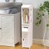 Mueble Organizador Multiuso Puerta Estantes Ideal Baño Variante Color Blanco