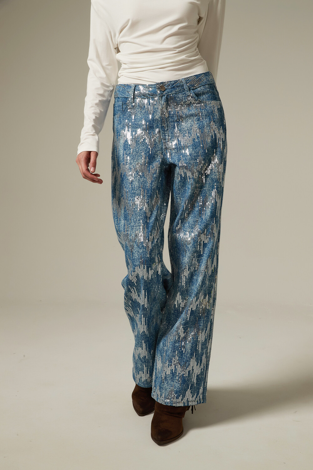 Pantalon Merel Azul Grisaceo