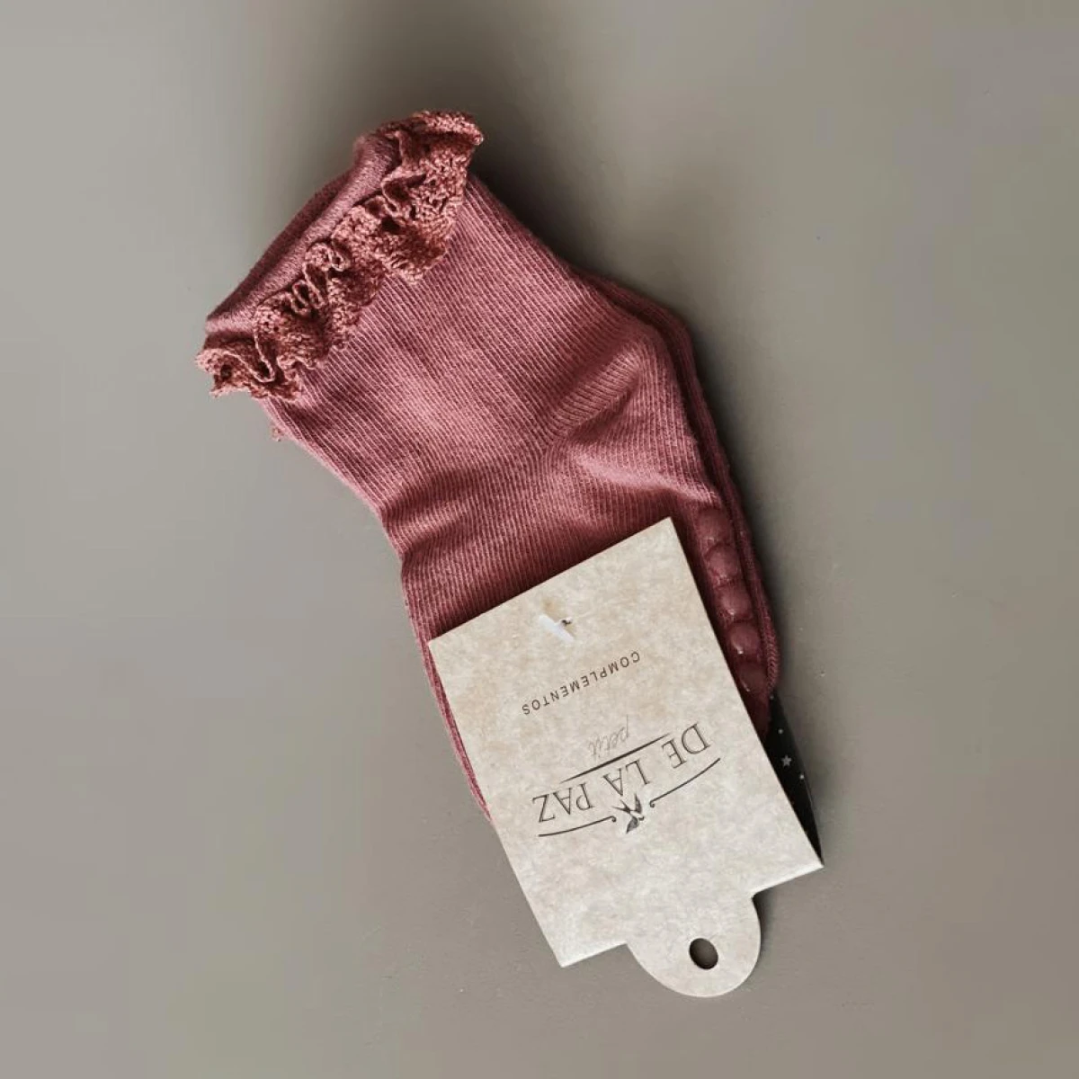 Medias Baby Puntilla - Malva 